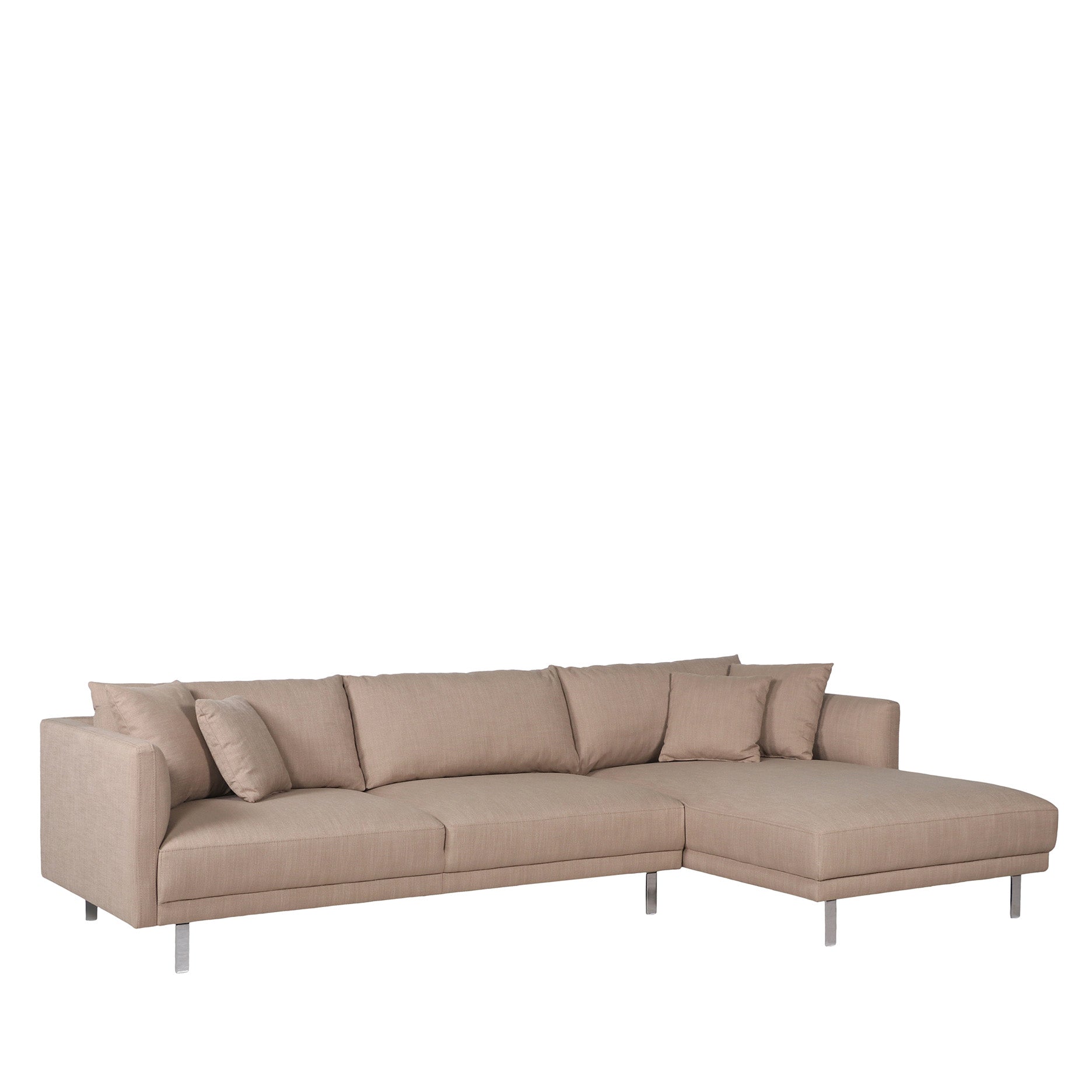 Capella II chaiselong sofa på ben højrevendt